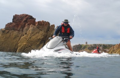 guy on a jet ski